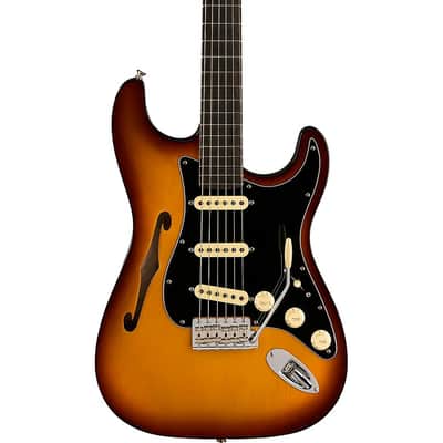 Fender Suona Stratocaster Thinline Electric Guitar Regular Violin Burst image 1