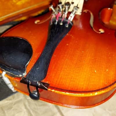 Suzuki model RR101 size 1/4 violin, Japan 1977, with case & bow, Very Good Cond image 11