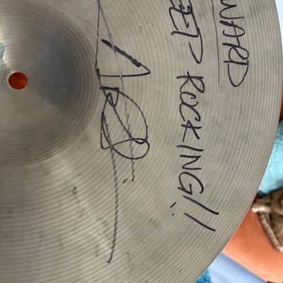 SIGNED BY AARON SPEARS!! Zildjian Avedis Crash cymbal image 2