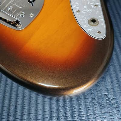 *RARE* 2021 Fender Japan Hybrid II Jazzmaster 75th anniversary - Limited Edition Sparkle Metallic 3-Color Sunburst M3TS - Full Set MIJ image 14