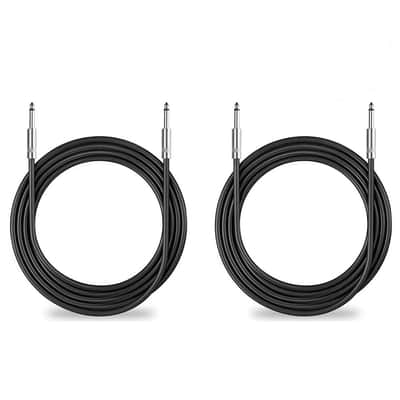 2Pack 200 ft 1/4" Speaker Cables, True 12AWG Patch Cords, 1/4 Male Inch DJ/PA Audio Speaker Cable 12 Gauge Wire image 1