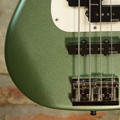SADOWSKY MetroLine Hybrid PJ 21-4 Corde - Made in Germany - Sage Green Metallic Satin image 4