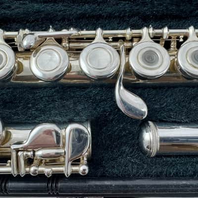 Yamaha YFL-281 Japan Inline G C-Foot Flute 2010s - Silver image 4