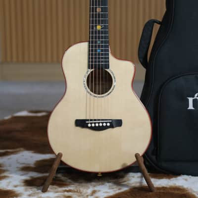 Natasha Sunny Baby 32" - European Spruce and Flame Maple Acoustic Guitar 2024 - Gloss image 3