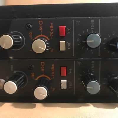 Pair Tesla EJU 124 Channel Strip Microphone Preamp EQ Haufe Transformers Professionally Racked Pair image 9