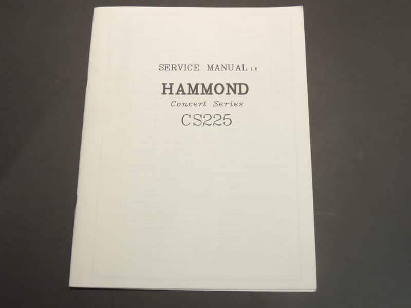 Hammond CS225 Service Manual [Three Wave Music] image 1