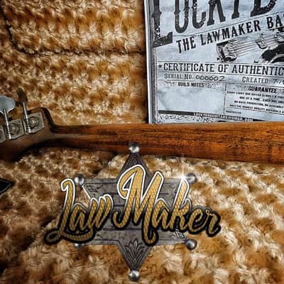 2018 Lucky Dog Law-Maker bass - 100% Handcrafted in Tennessee - No Partscaster - Relic guitar aged image 10