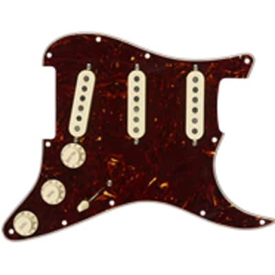 Fender, Pre-Wired Strat Pickguard, Tex-Mex SSS, Tortoise Shell 11 Hole PG image 3