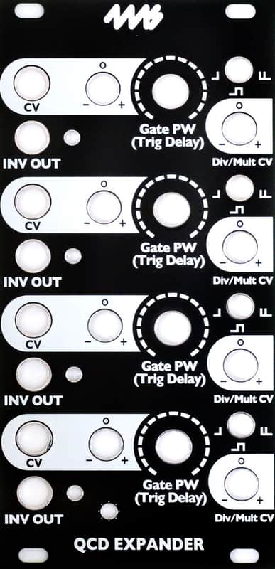 4MS BLACK FACEPLATES-QCD EXP : BRAND NEW :  [DETROIT MODULAR] image 1