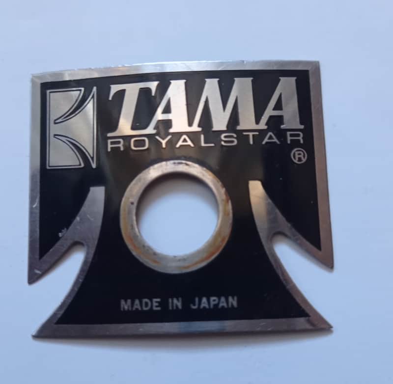 Tama Vintage Royalstar T badge black/silver 70s-80s  - Black 🖤/Silver 🥈 image 1