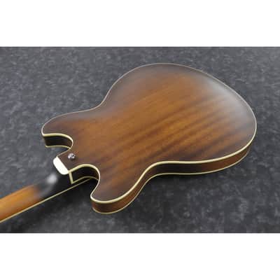Ibanez AS53 AS Artcore Semi-Hollow Body Guitar - Tobacco Flat image 7