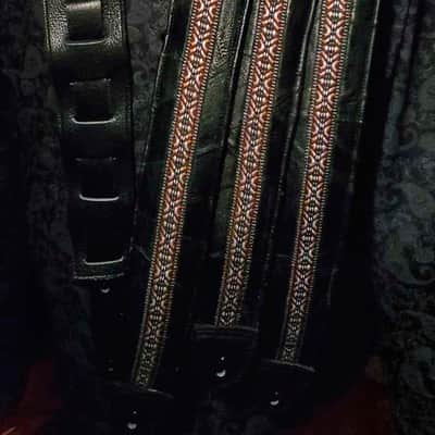 Well-Hung "Strap With No Name" wide, padded black leather, 3" wide image 4