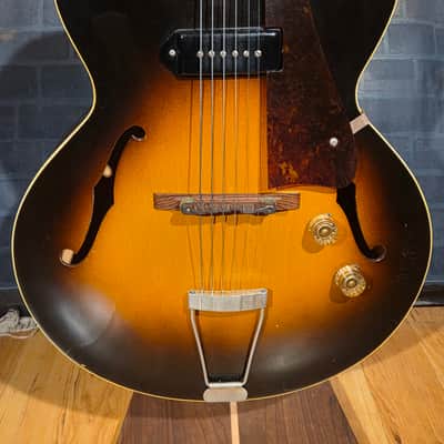 Original Vintage 1951 Gibson ES-125 Sunburst w/ Period 2 Tone Hard Case image 6