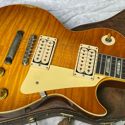 NEW! Gibson Custom 1959 Les Paul Standard Resissue Electric Guitar - Beauty of the Burst #86 Heavy Aged - MONSTER TOP! Only 8.4lbs - Authorized Dealer - G07566 image 2