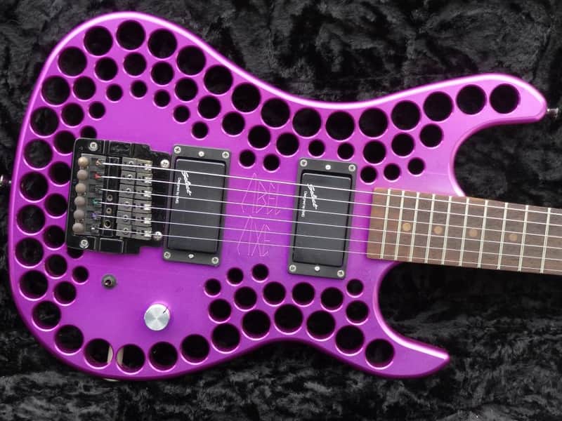 Abel Axe Aluminum Strat 1995 Violet image 1