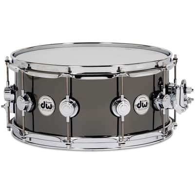 Drum Workshop Collectors Series Snare Drum, Black Nickel Over Brass, 6.5" x 14" image 1