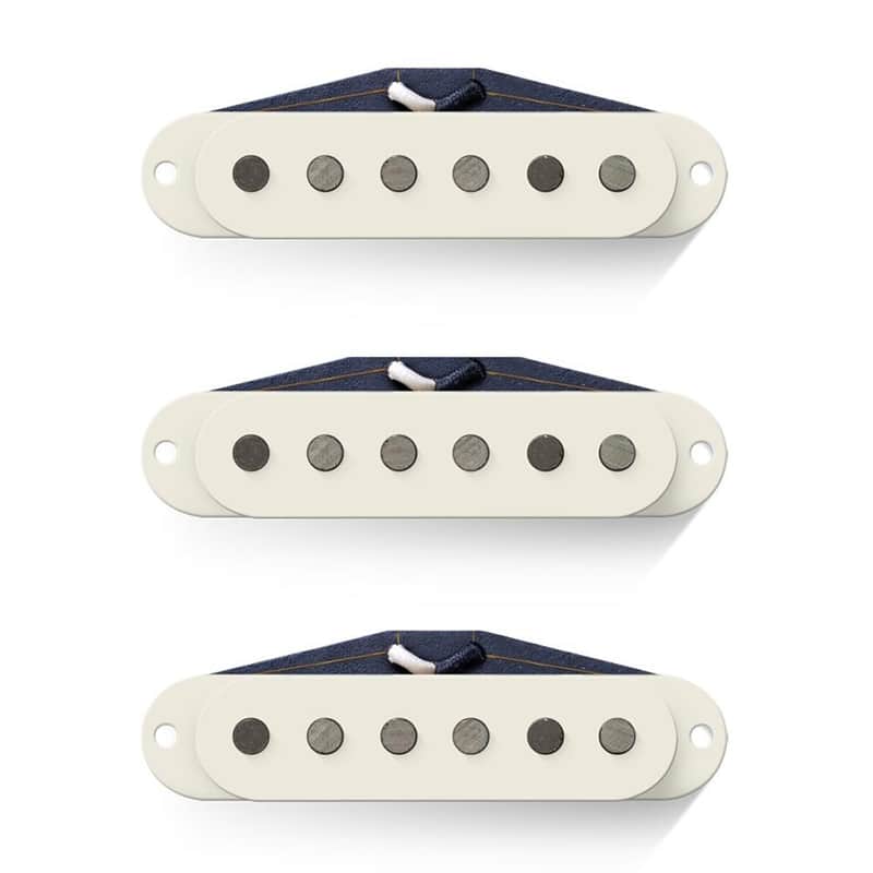 Bare Knuckle PAT Pend '63 Veneer Board Stratocaster Pickup Set with Zinc Base Plate image 1