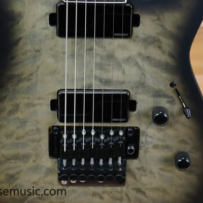 ESP LTD M-1007 Baritone - Charcoal Burst Satin image 5