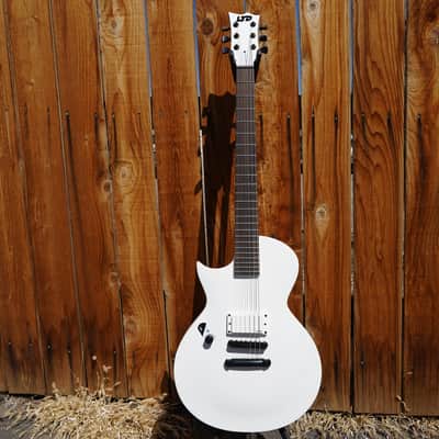 ESP LTD EC ARCTIC METAL Snow White Satin Left Handed 6-String Electric Guitar image 2