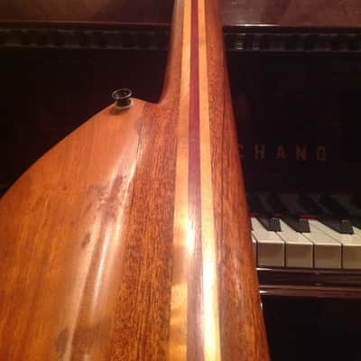 Wishbass Fretless Handmade 2010 Natural Cherry Left Handed image 16