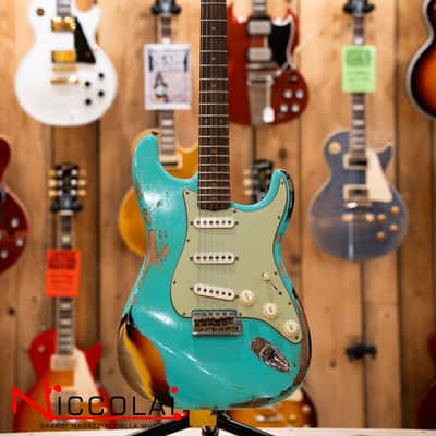 Fender Custom Shop Limited Edition '62 Strat - Heavy Relic - Faded Aged Sea Foam Green Over 3-Color Sunburst image 6