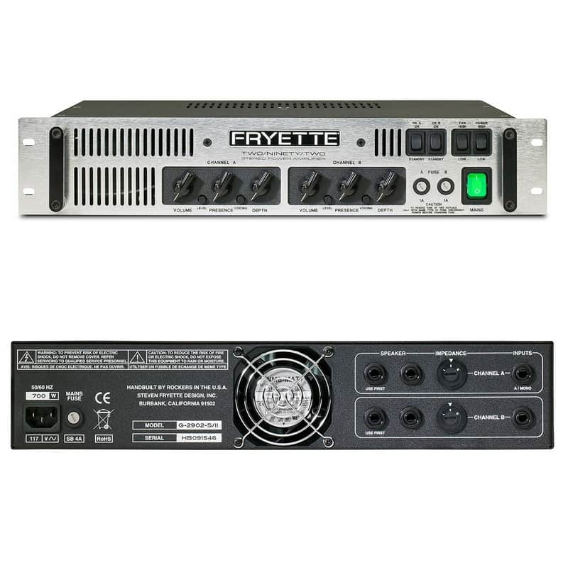 Fryette Two/Ninety/Two Master-Built Stereo Power Amplifier G2902S image 1