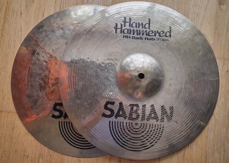 Sabian 14" HH Hand Hammered Dark Hi-Hat Cymbals (Pair) 2005/06 image 1