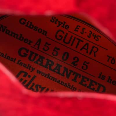 Gibson Custom Back to the Future 1955 ES345 Collectors Edition Light Aged Cherry Red #A55025 2025 image 11