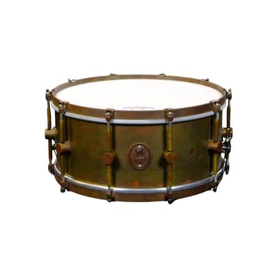 A&F Drum Co. Raw Brass Snare Drum 6.5 x 14 image 3