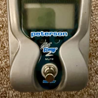 Peterson VS-S2 StroboStomp 2 Strobe Pedal Tuner 2000s - Silver image 1