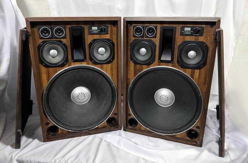 Vintage Pair of Sansui SP-X8000 4 Way 6 Speaker System - 70s Japan