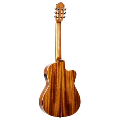 Ortega RCE138-T4-L Performer Series Solid Spruce Top Mahogany Neck Cutaway Nylon 6-String Classical Acoustic-Electric Guitar w/Gig Bag For Left Hand Player image 6