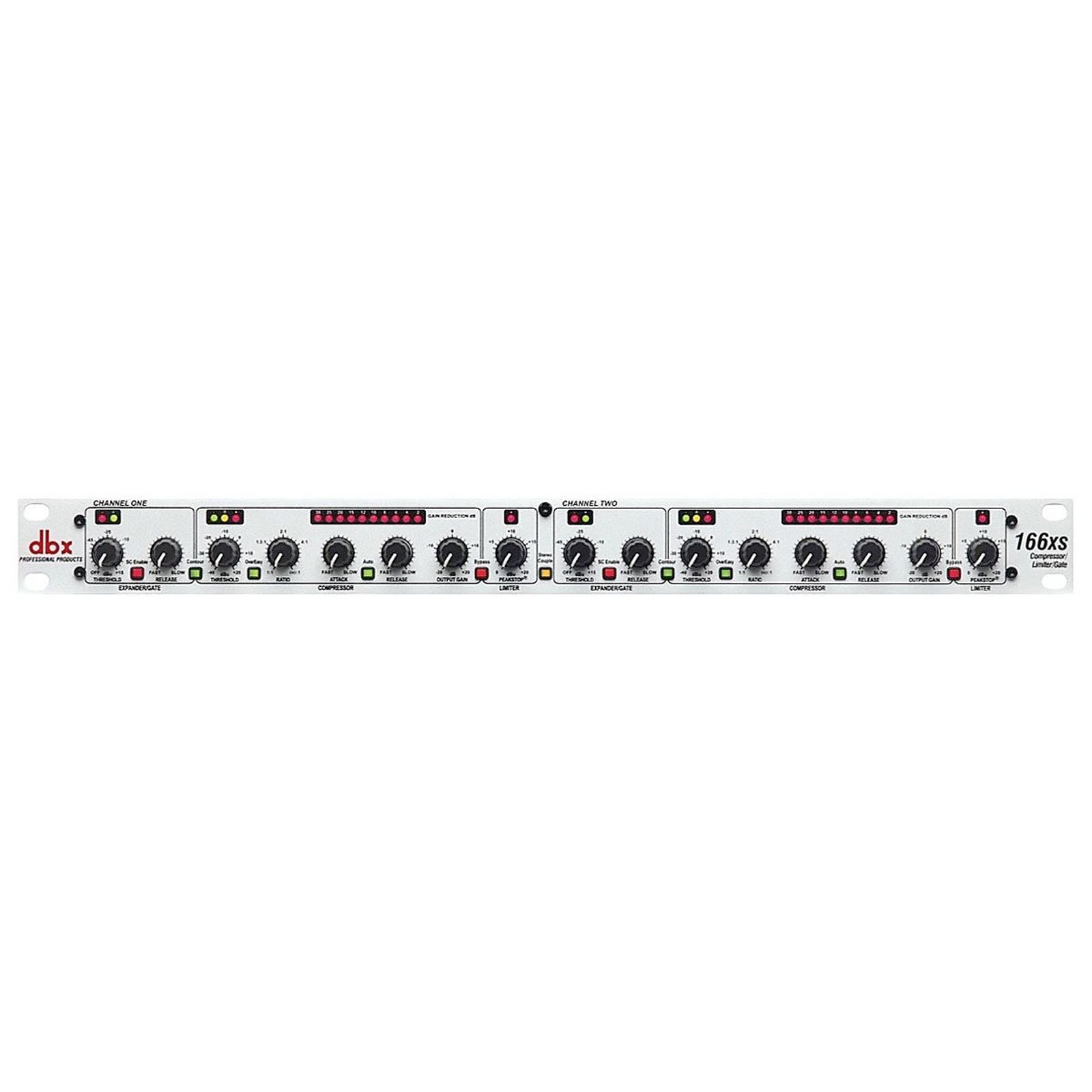 dbx 166xs Compressor 2チャンネル dbx 166xs Dual-Channel Compressor / Limiter / Gate | Reverb