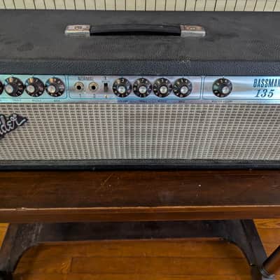 Fender Bassman 135 2-Channel 135-Watt Guitar Amp Head 1977 - 1980 - Silverface image 1