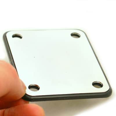 Replacement Metal Neck Plate For bolt-on neck Guitars ,w/4 Screws ,Chrome image 4
