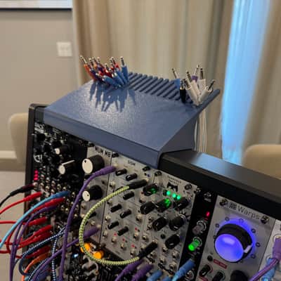 Eurorack Cable Holder for Arturia RackBrute 6U case (blue-grey) image 1