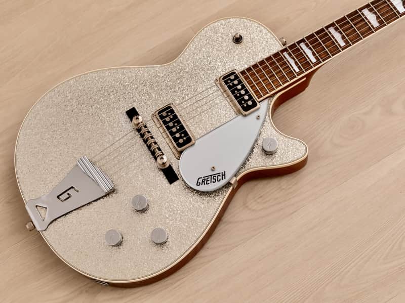 2005 Gretsch Silver Sparkle Jet G6129-1957 Electric Guitar w