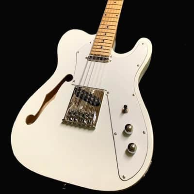 12-String Semi-hollow Electric Guitar in White, TL-Style image 1