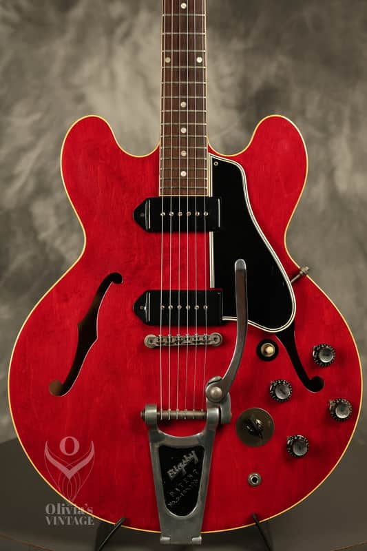 1961 Gibson ES-330 Cherry RARE original STEREO Varitone image 1