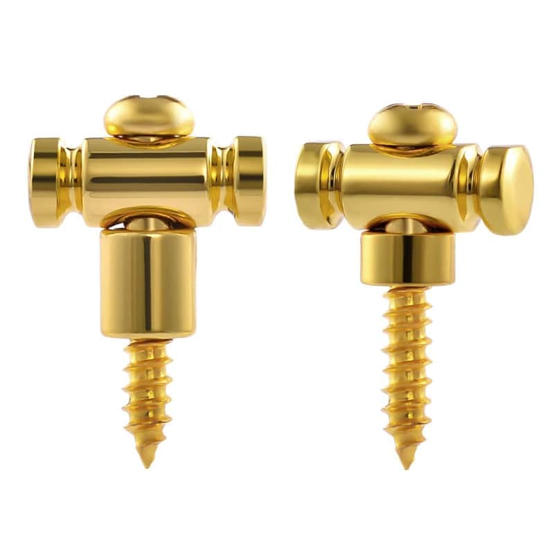Guitar Roller String Retainers(Set Of 2) – String Guide, Strings Trees Replacement Part For Electric Guitars, Sr1 Gold image 1