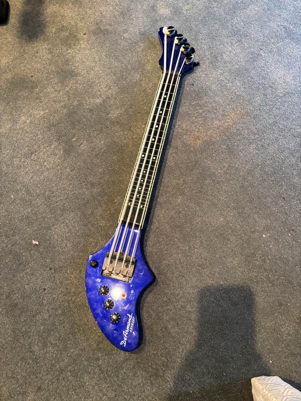 DeArmond Ashbory Bass Midnight Blue w/ Bag 2000s - Midnight Blue