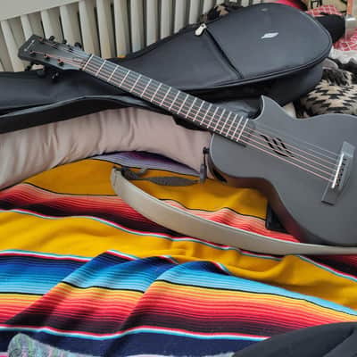 NOVA GO SP1 Carbon Fiber Travel Guitar - 35" Acoustic Electric - Black image 7