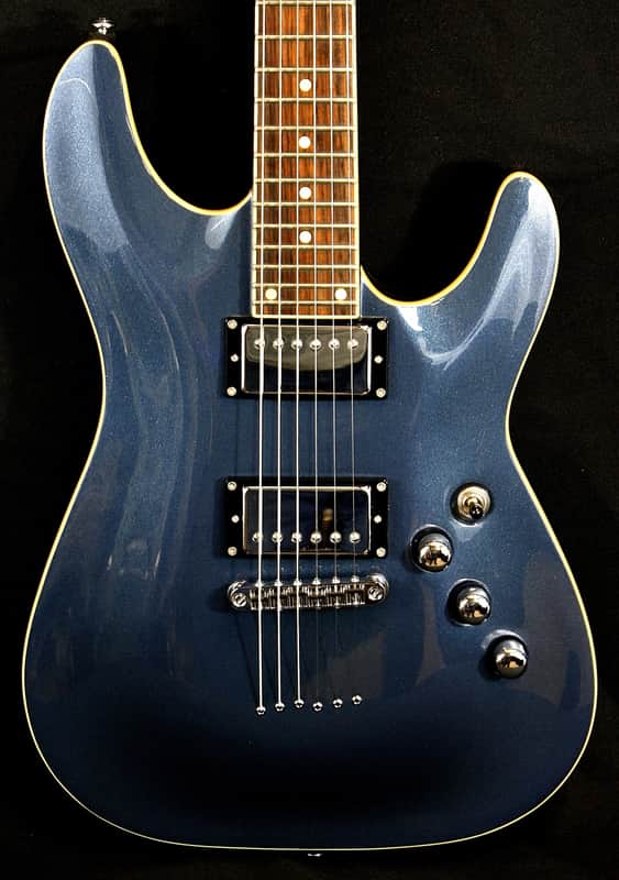 New! 2011 Schecter Diamond Series C-1 Standard Electric Guitar - Metallic Blue image 1