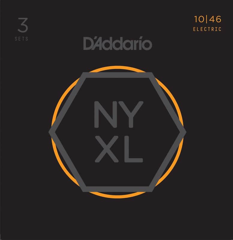 D'Addario NYXL1046-3P Nickel Wound Electric Guitar Strings 3-Pack, Regular Light Gauge image 1