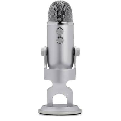 Blue Microphones Yeti USB Microphone (Silver) Creator's Bundle with Knox Gear Pop Filter image 6