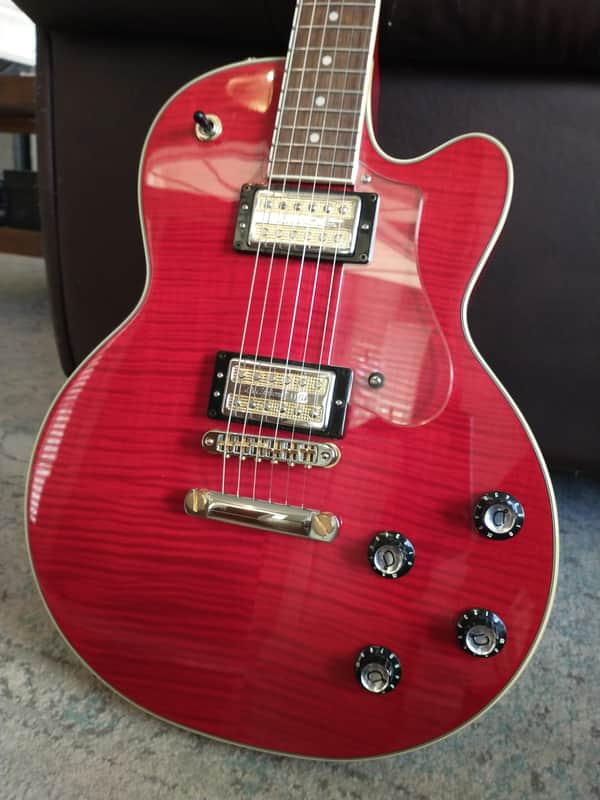 DeArmond M-72 2001 - Transparent Red Flame Maple image 1