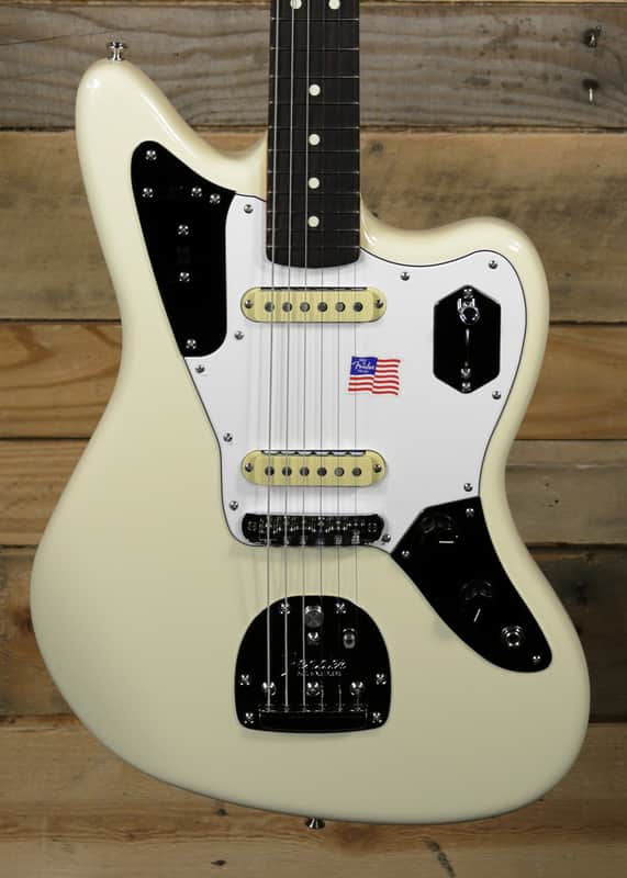Fender Johnny Marr Jaguar Electric Guitar Olympic White w/  Case "Mint Condition" image 1