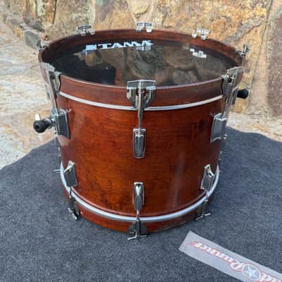 Rare Vintage Tama Superstar 20x14 Bass Drum Super Mahogany image 12