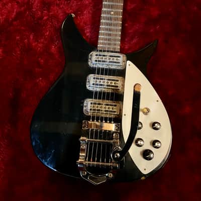 c.1977 Greco/Fujigen RG-750B MIJ Vintage Guitar Double Cuttaway“ Black” image 1