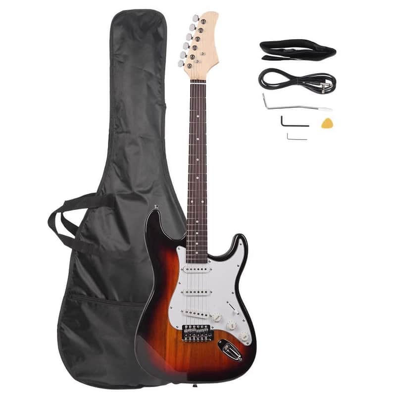 New GST Electric Guitar Set w/Gig Bag for Student Strap Cord image 1